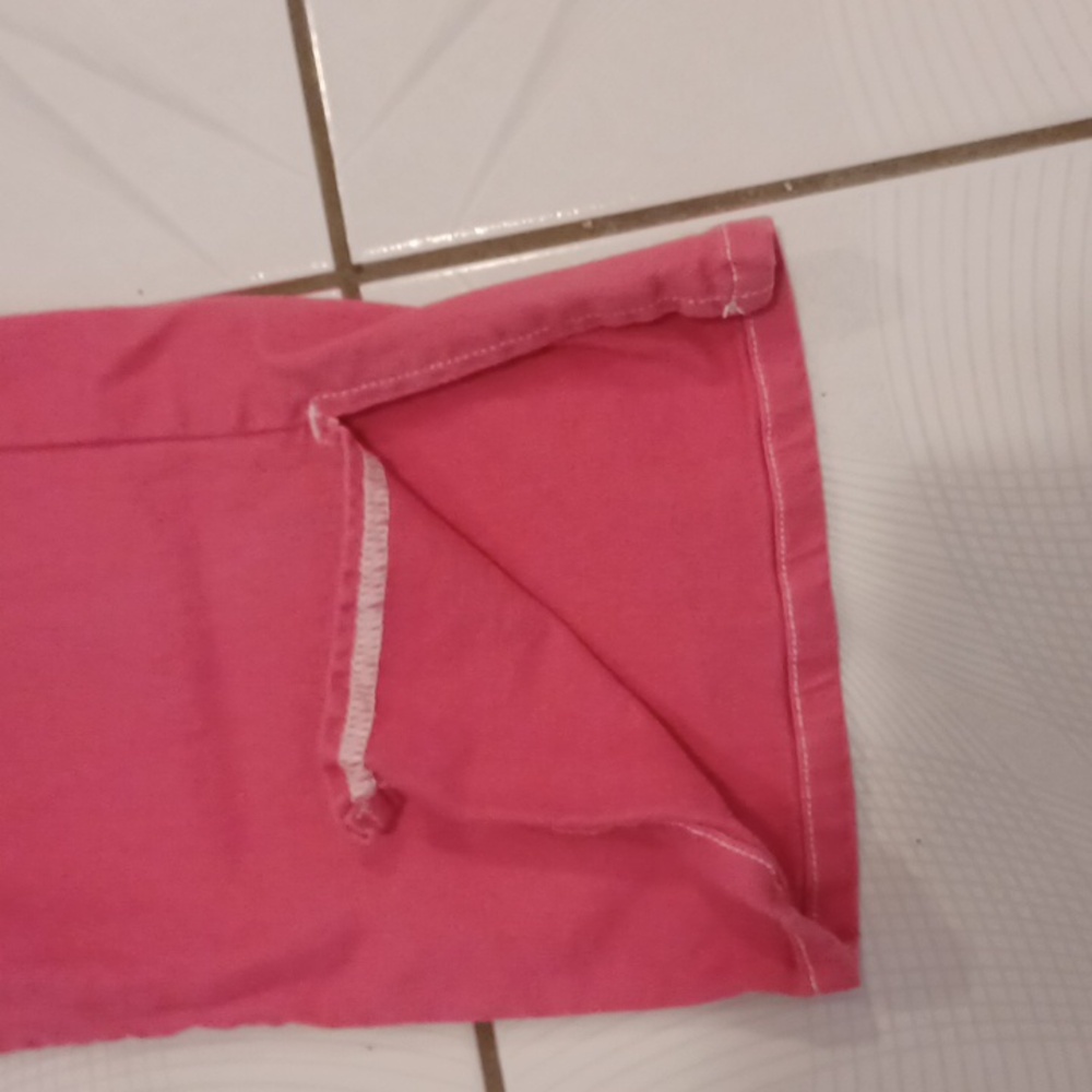 Pink Two-Tone Jeans with Color-Block Design - Size Medium (Run Small) - Picture 3 of 7